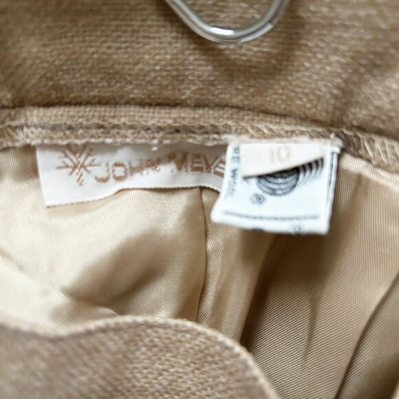 Vintage John Meyer Wool Plaid Skirt Midi Length Pleated - Picture 7 of 7